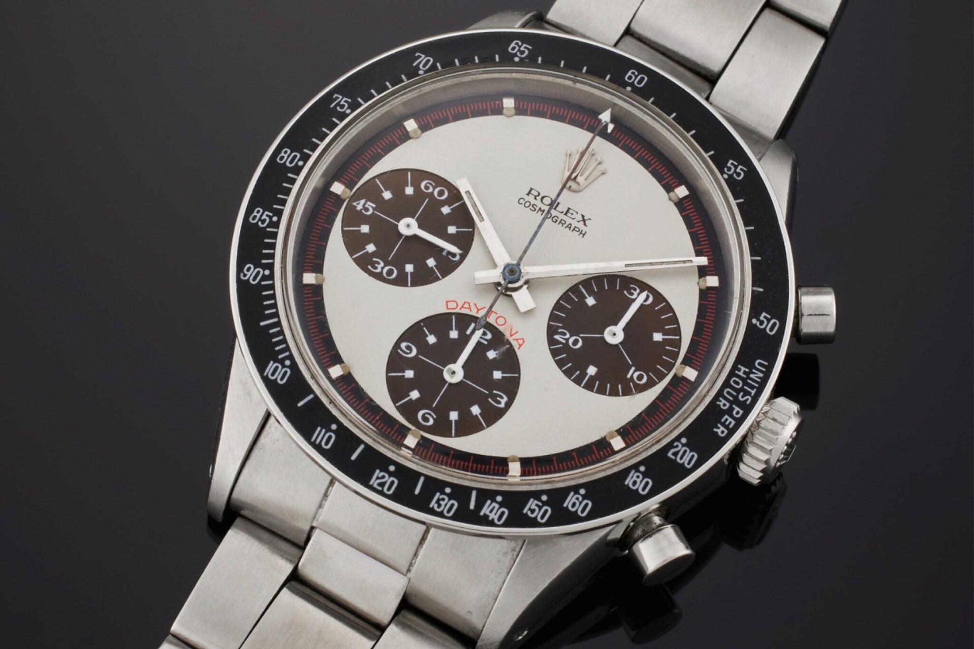 Rolex Daytona Paul Newman référence 6241, cadran panda aux sous-compteurs bruns