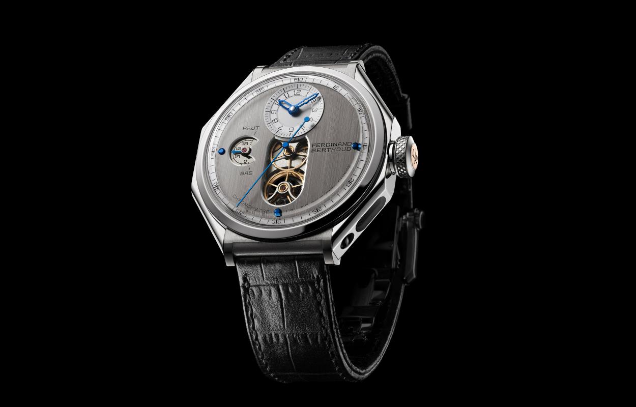 Ferdinand Berthoud FB1 Chronométrie, tourbillon à chaîne fusée en titane, aiguilles bleues