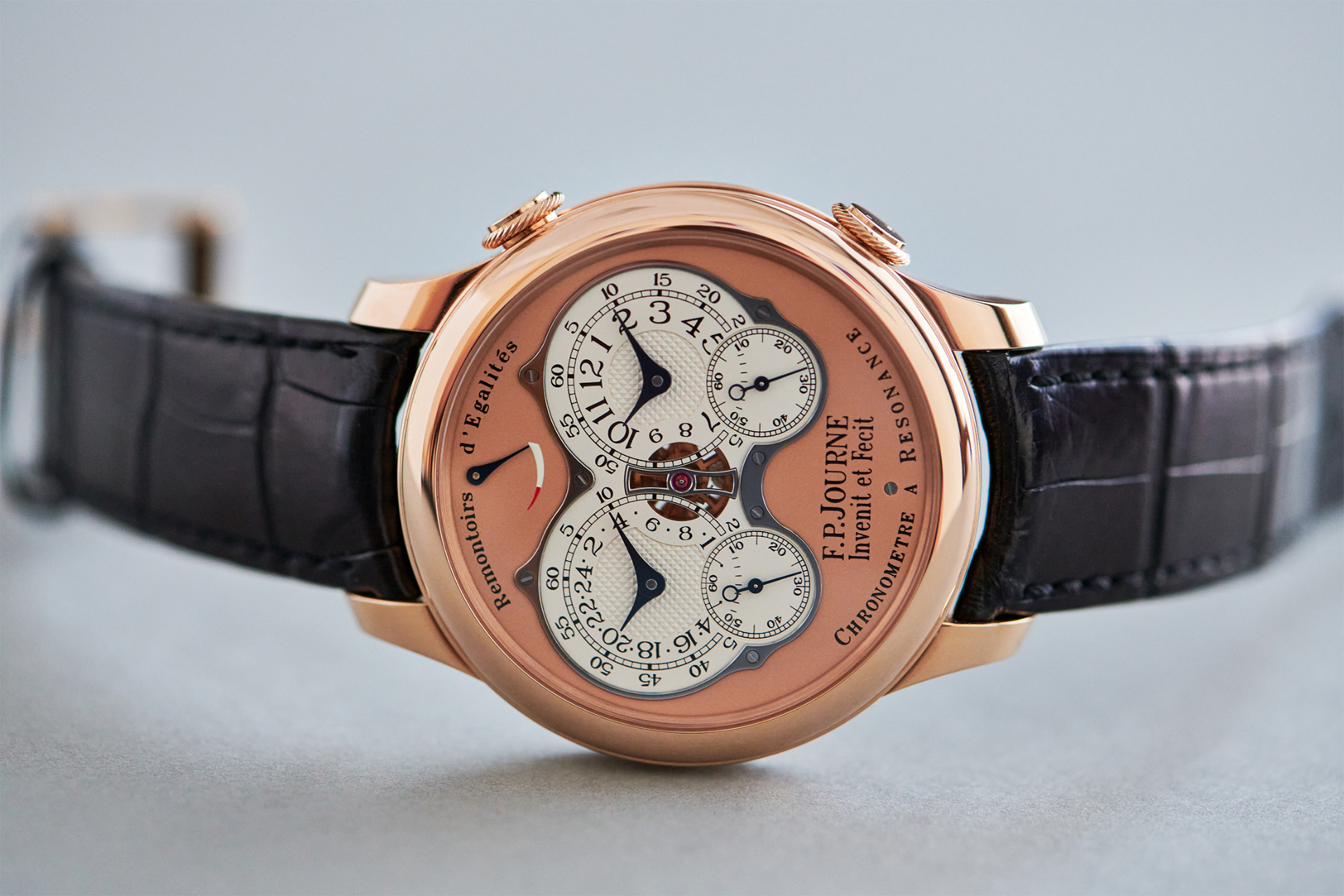 F.P. Journe Chronomètre à Résonance en or rose, cadran saumon
