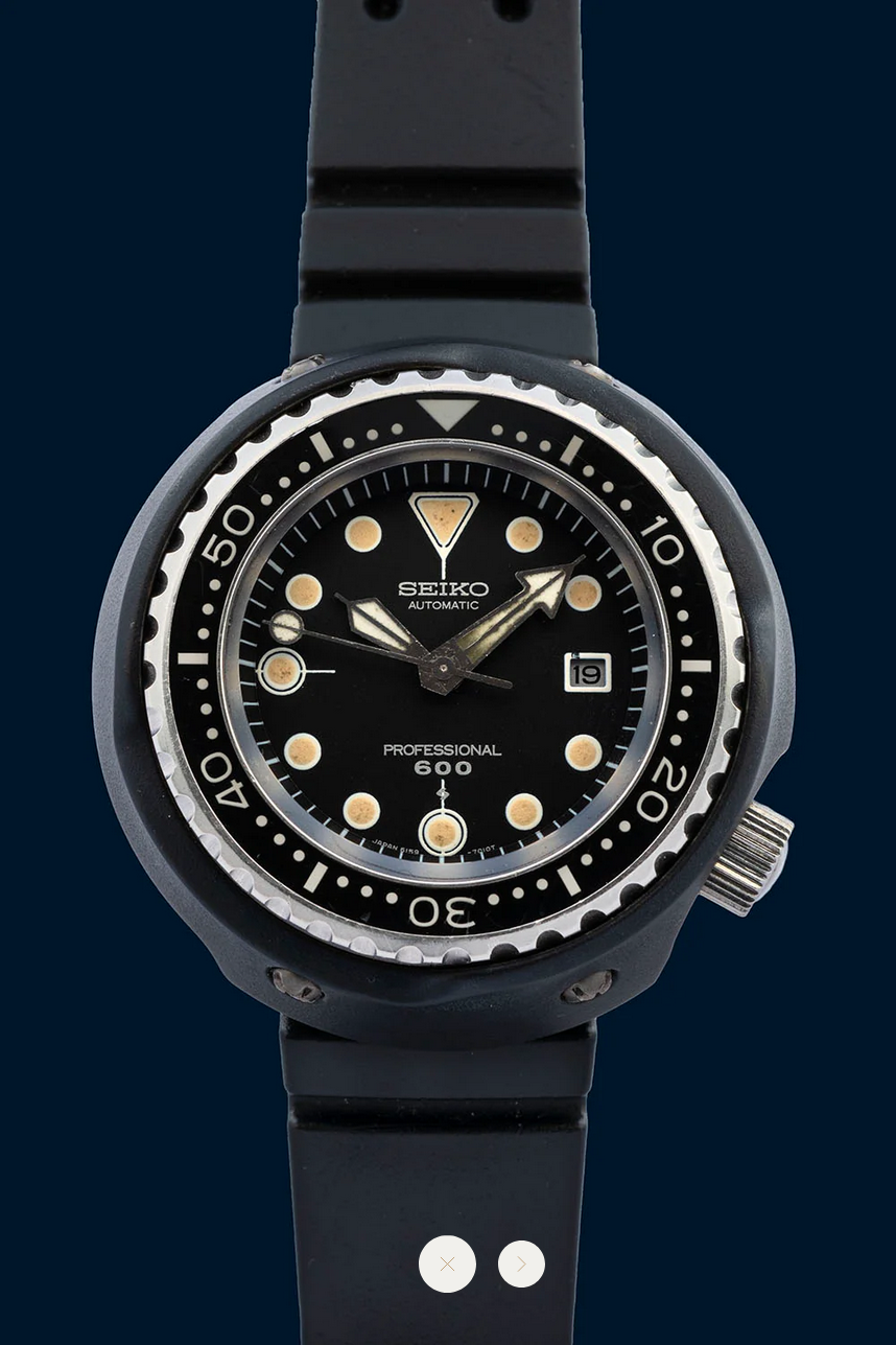 Seiko Professional Diver's 600m uit 1975, toekomstige icoon van de Japanse extreme duikers.
